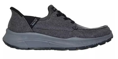 NEW Sketchers Men Black Easy-On Swift Fit Sneaker Memory Foam Tennis Shoe ANY SZ