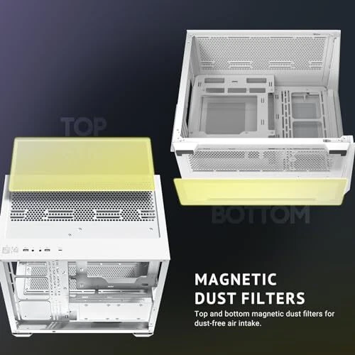 C5 ARGB Mid Tower PC Case with 7 PWM Fans and Tempered Glass Panels - Picture 14 of 15