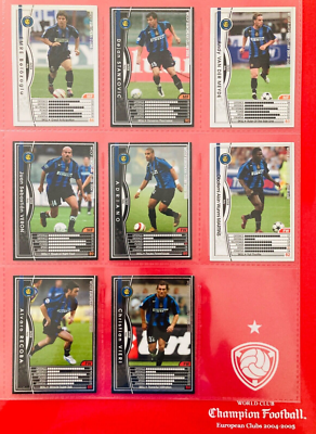 2004-05 Panini WCCF European Clubs Inter Milan complete team set