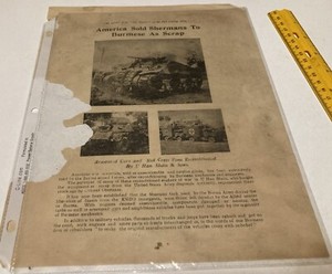 WW2 WWII German Military Document -One Sheet Front Back 9x7”