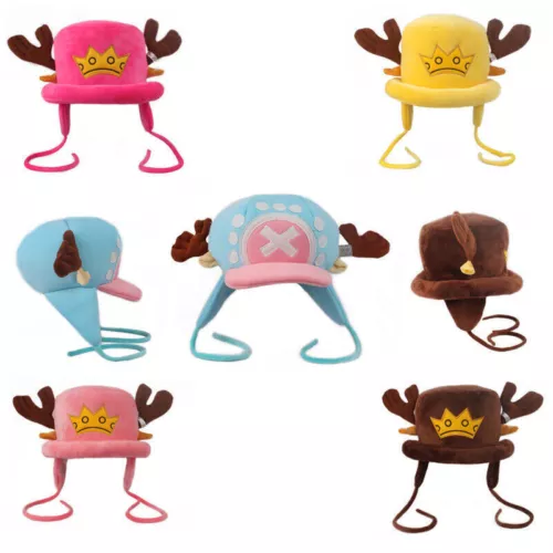 One Piece Tony Chopper Hat Cap Cosplay Costume Collectable Decoration Straw Hat - Picture 3 of 35
