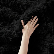 NEW ULTRA PLUSH SOFT MODERN BLACK FAUX FUR LUSH LUXURY CHIC COMFORTER SET