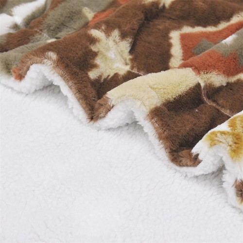 Southwest Sherpa Fleece Throw Blanket Ultra Soft Reversible Cozy Plush Blanket - Picture 19 of 32