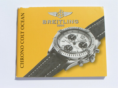 Breitling Chrono Colt Ocean Anleitung Instructions gelb NO WATCH KEINE UHR I408