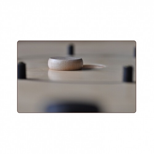 Crokinole 78 Piezas de Juego Blanco Y Negro Cada 12 Pieza eBay