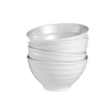 Over and Back Farmhouse Round Bowls Set of 4 Defected