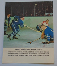 Toronto Star 1964-65 Bobby Baun Maple Leafs Hockey Stars in Action lot 10