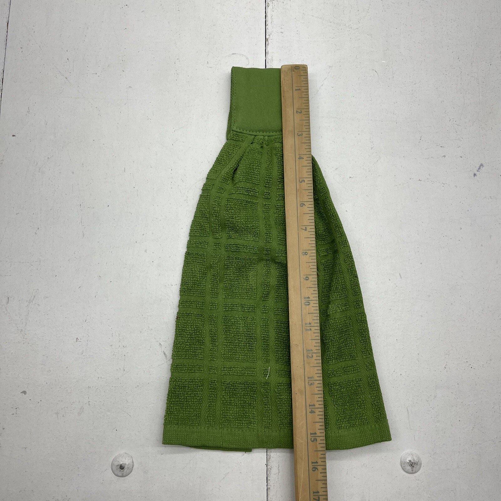 Ritz Green Kitchen Tie Towel NEW