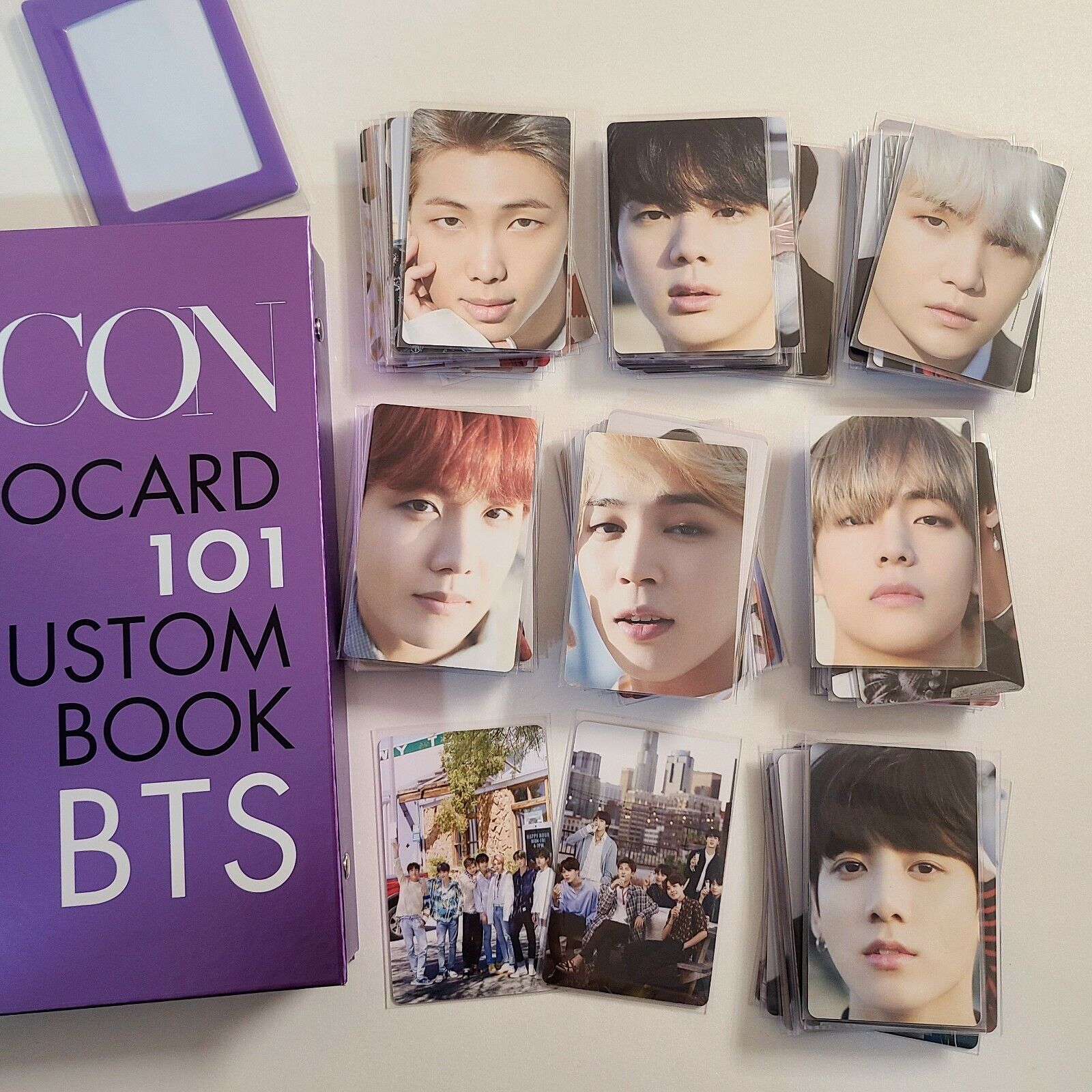 BTS DICON PHOTO CARD 101:CUSTOM BOOK PHOTO CARD RM JIN SUGA J-HOPE JIMIN V  JK