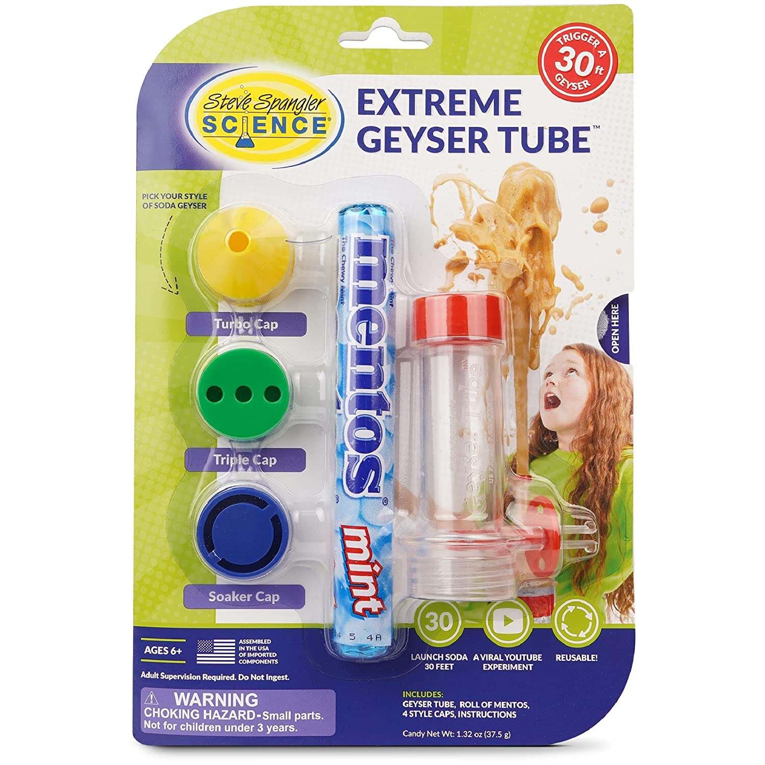 Steve Spangler Science Extreme Geyser Tube - Science Kit for Kids - Mentos  u0026 Sod | eBay