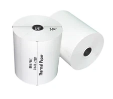 3 1/8" (80mm) x 230' BPA Free Thermal Receipt Paper Rolls w/ Splice* - 10 rolls