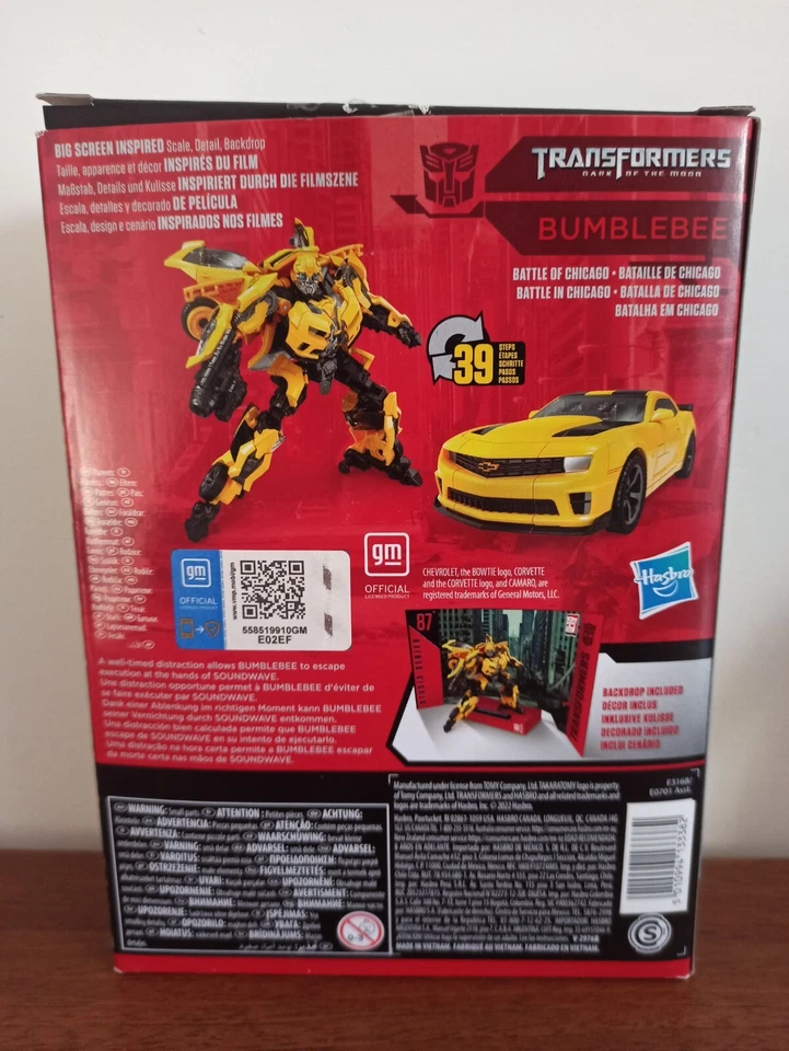 Bumblebee Transformers Studio Series 87 SS87 Hasbro Dark Of The Moon Movie - Immagine 4 di 4