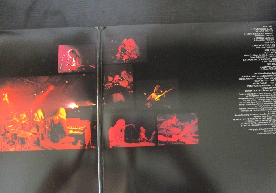VINYL LP RECORD [ALLMAN BROTHERS BAND] [LIVE at the FILLMORE] [SPECIAL EDITION] - Image 4 of 4