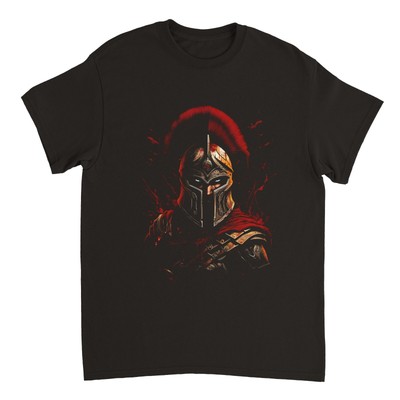 Spartaner Grafik T-Shirt Unisex Baumwolle Damen Herren Krieger Fitness Gym