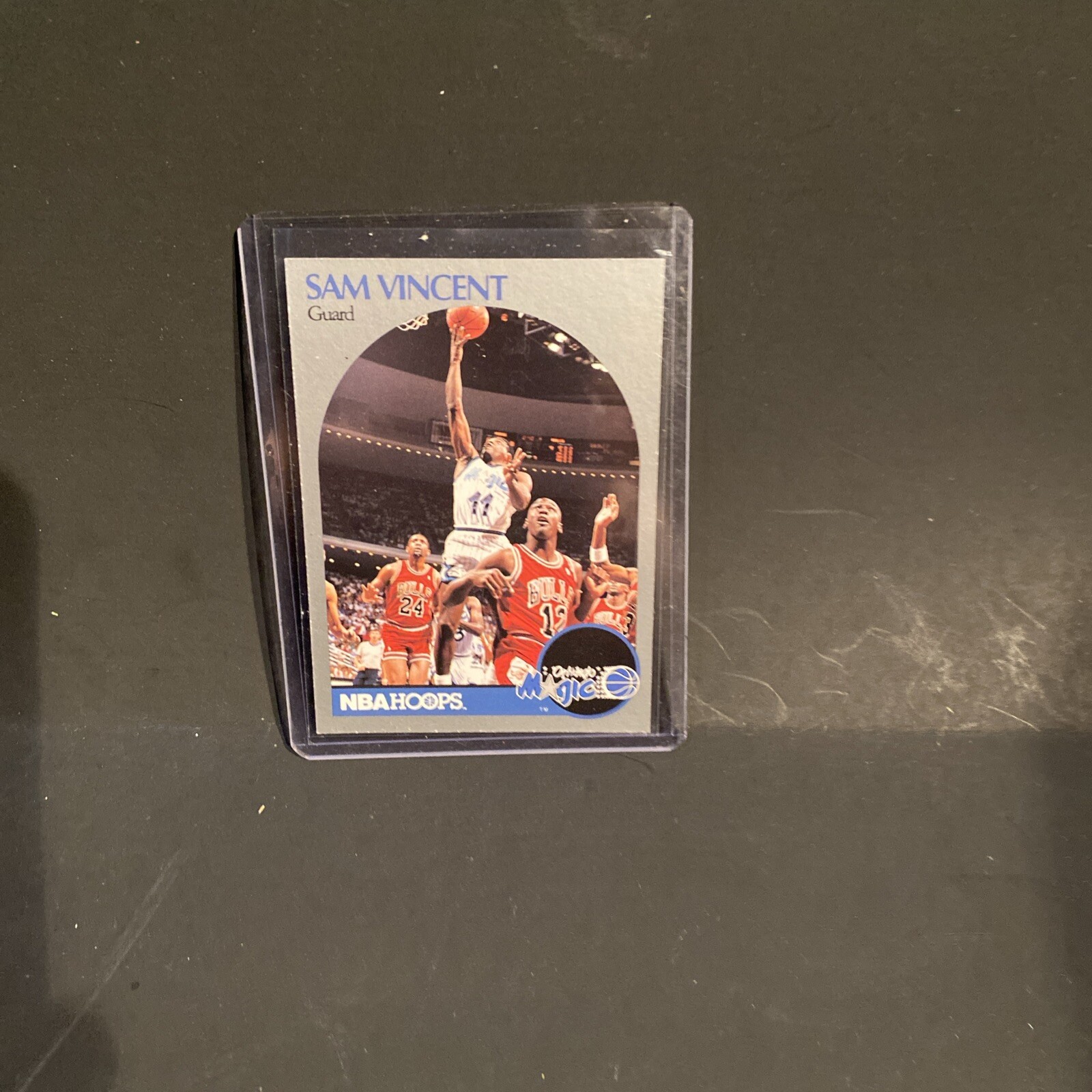 1990-91 NBA Hoops - Michael Jordan Wearing #12 Jersey #223, Sam Vincent