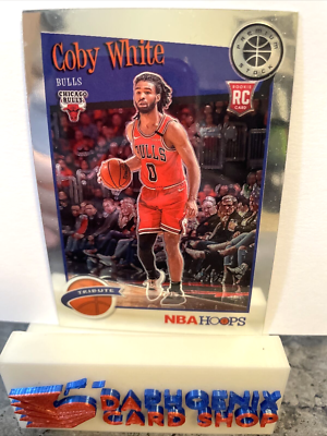 Coby White Bulls 2019-20 Panini NBA Hoops Premium Stock Tribute