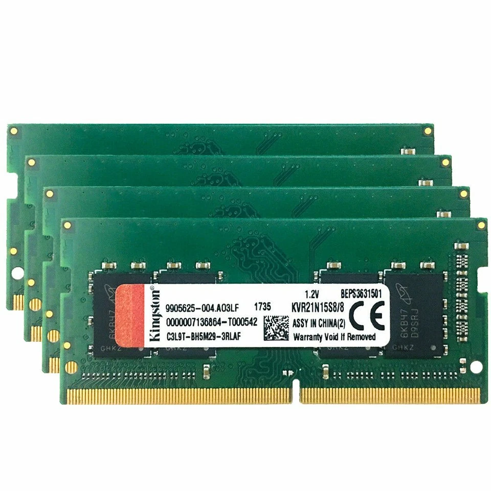 Kingston 32GB 16GB 8GB DDR4 2133 PC4-17000 KVR21S15S8/8 Laptop Memory RAM LOT BT - Image 4 of 4