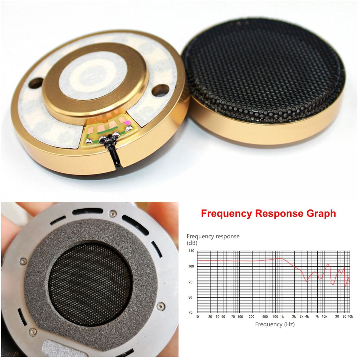 HiFi 50mm Headphone Driver For Denon AH D7200 D7100 D9200 HiFi 50mm Headphone Driver For Denon AH D7200 D7100 D9200