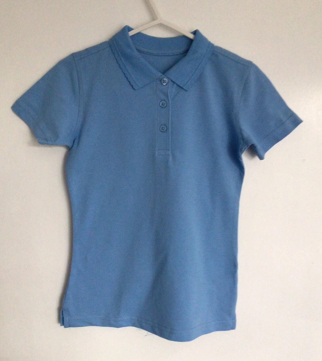 Light blue top polo shirt girls