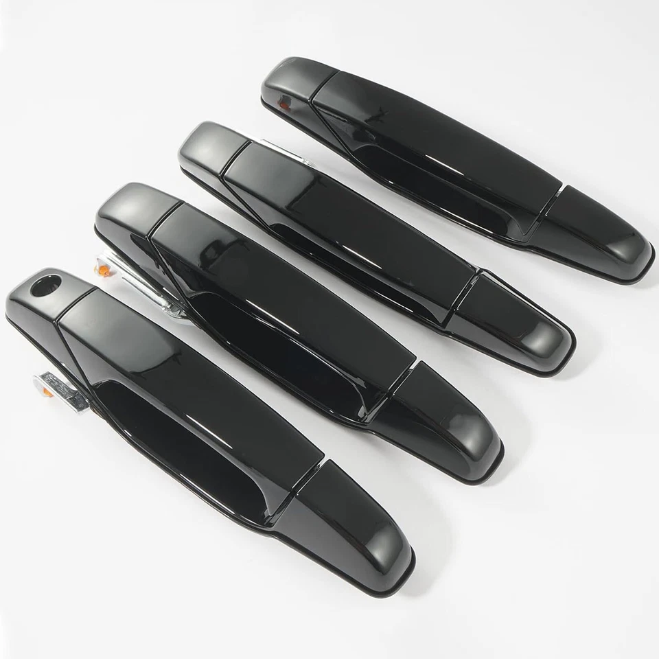 (Set of 4) Black Exterior Door Handles For 2007-2013 GMC Sierra 1500 — 第 2/4 张图片