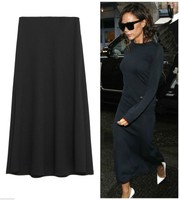 Zara Woman Great Quality Black Plain Long Flowy Midi Skirt Size M Zara Woman Great Quality Black Plain Long Flowy Midi Skirt Size M