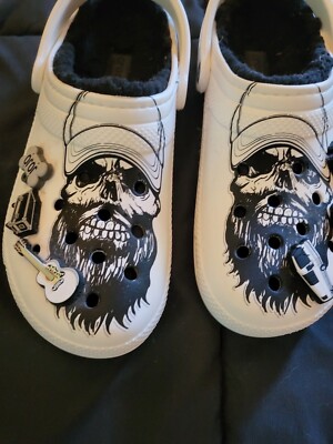 Rare White Luke Combs Crocs Men's Sz13