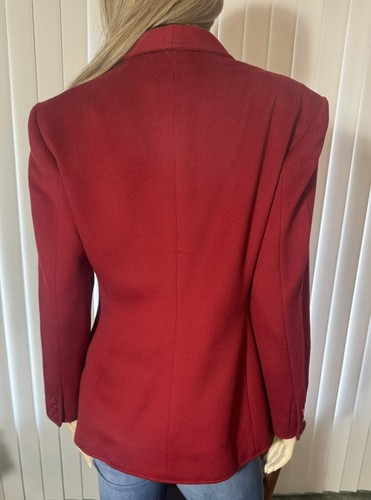 Blazer vintage donna designer Gucci rosso anni 80/90 look classico US taglia media 8 - Foto 7 di 21