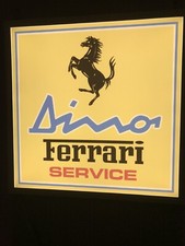 Ferrari Dino Service LED Light Up Flat Sign Size 600x600m/m