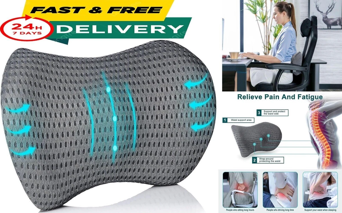 Lumbar Support Pillow for Sleeping, Memory Foam Neo Cushion Back