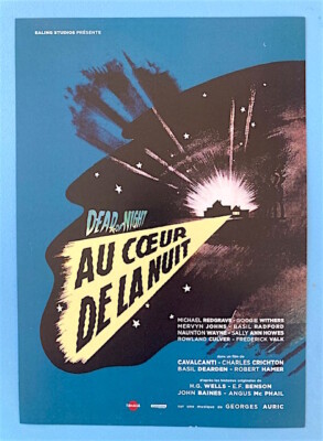 Werbekarte - Im Herzen der Nacht - Dead of Night - Cavalcanti (1945)