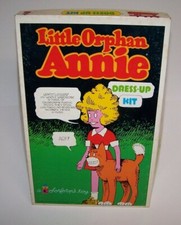 Vintage Little Orphan Annie Dress Up Kit Colorforms Toy Opened Unused 1968