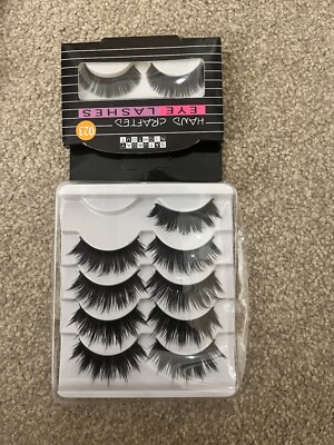 Schwarze falsche Wimpern Konvolut 5 Sets