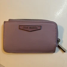 Steve Madden Card Case Wallet Small Purple Style Designer