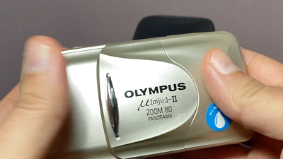 Olympus MJU II Zoom 80 Quartz Date 35mm Point & Shoot Film Camera