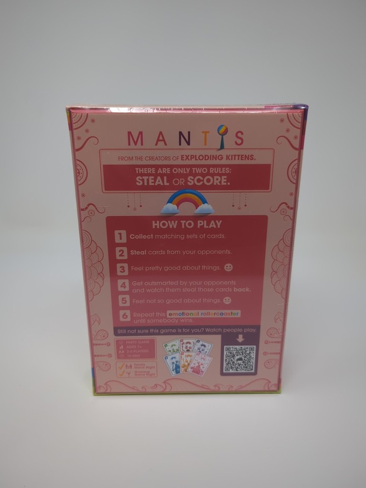 Mantis Card Game Exploding Kittens Party Game Cutthroat Rainbows