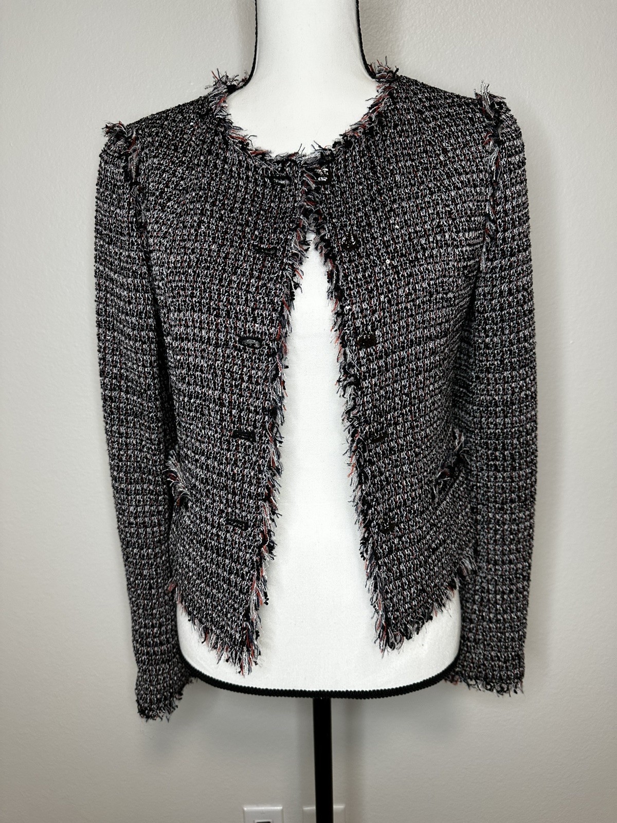 Authentic Chanel Classic Tweed Jacket Blazer Came… - image 1