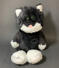 TY Attic Treasures Bessie Black White Cat 12" Plush Stuffed Animal Baby Buddy