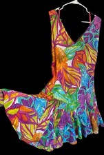 Lauren Ralph Lauren Multicolor Tropical Floral Print Dress Size 14