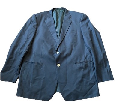 Corneliani Men's Blue Wool/Rayon Blazer Jacket Size 58 7L Made In Italy