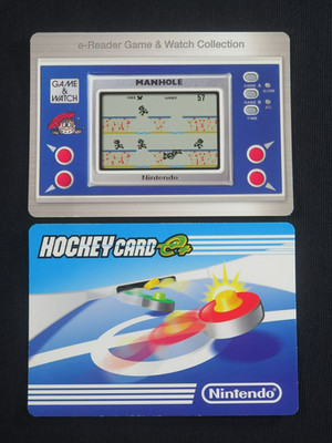 Manhole hochey card e-reader plus gba Game Watch Nintendo Gameboy Advance Japan