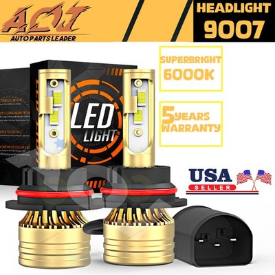 9007 LED Headlight Bulbs Kit Hi/Lo Beam for Ford E-250 2003-2007