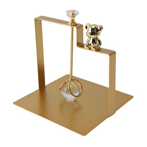 Napkin Holder Flat Paper Napkin Holder Square With Cute Bear Decoration Ball - Picture 11 of 24