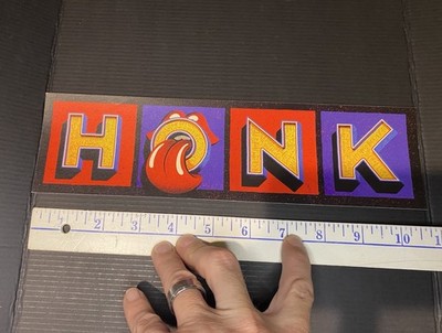 The Rolling Stones HONK Album Bumper Sticker RARE