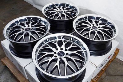 17'' Wheels Rims Black 4 Lugs Honda Civic Accord Fit Miata Cooper Corolla Sentra