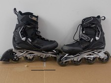 Rollerblade Mens Spark-80 Black Light Gray Inline-Skates Size 7 aluminum frames