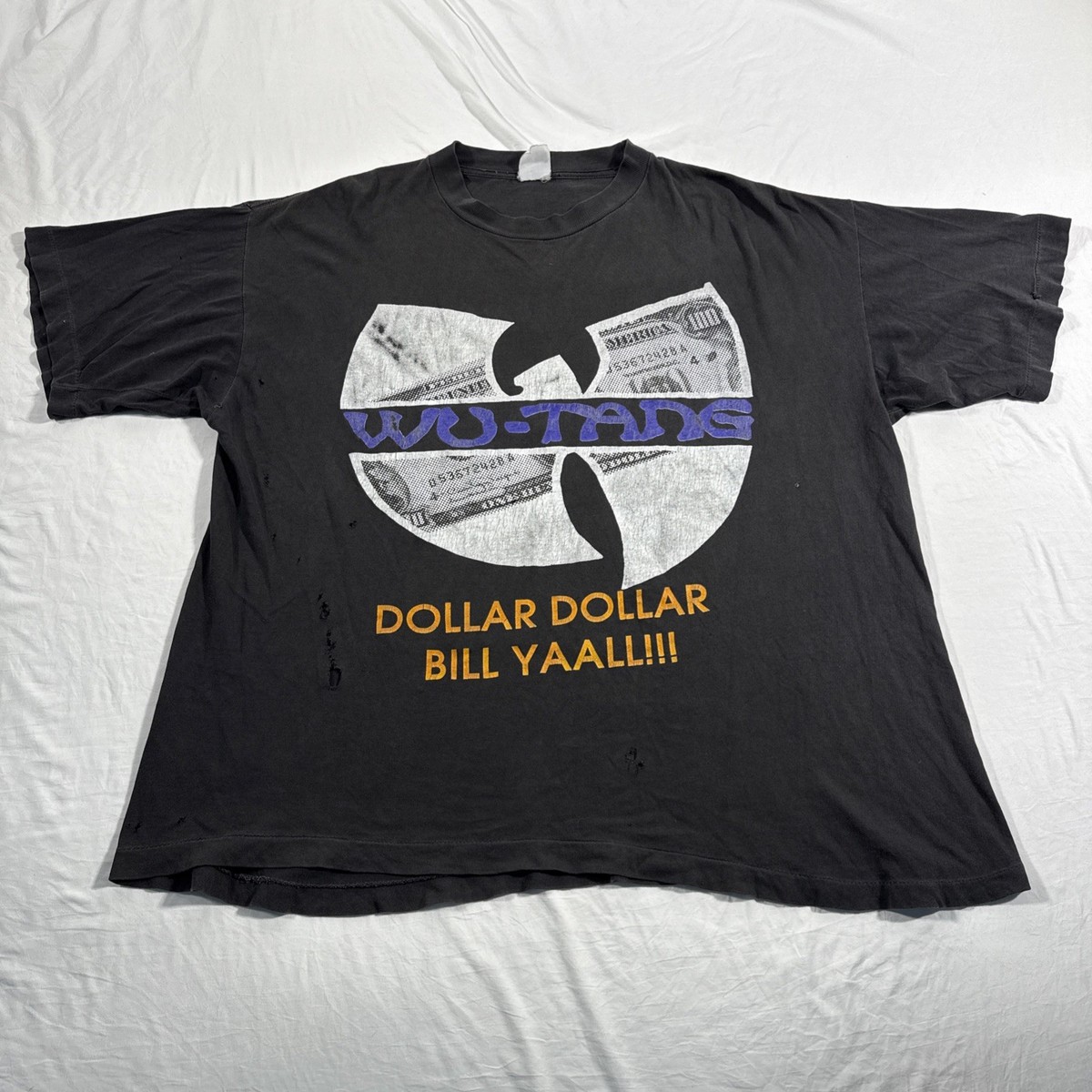 Vintage 90s Bootleg Wu Tang Clan Rap Tee XL Method Man Ol Dirty