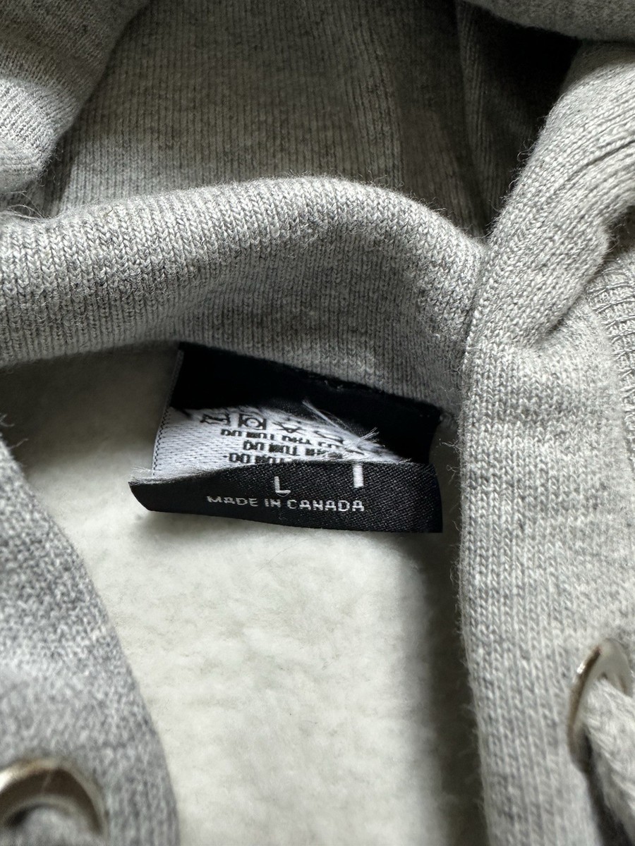 Stussy Dover Street Market Los Angeles Large Full Zip Gray Hoodie
