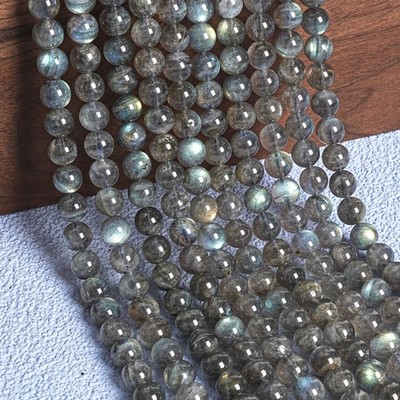 Genuine Natural Madagascar Labradorite Beads Round Gemstone Loose Beads