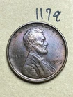 1909-VDB LINCOLN WHEAT CENT, VERY HIGH GRADE AU, Almost Uncirculated #1179