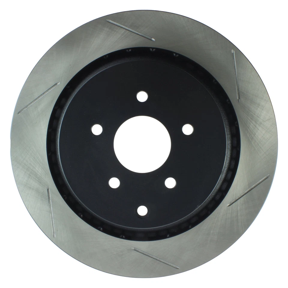 For Infiniti Q50 14-19 Sport Slotted 1-Piece Rear Driver Side Brake Rotor Foto 2 de 4